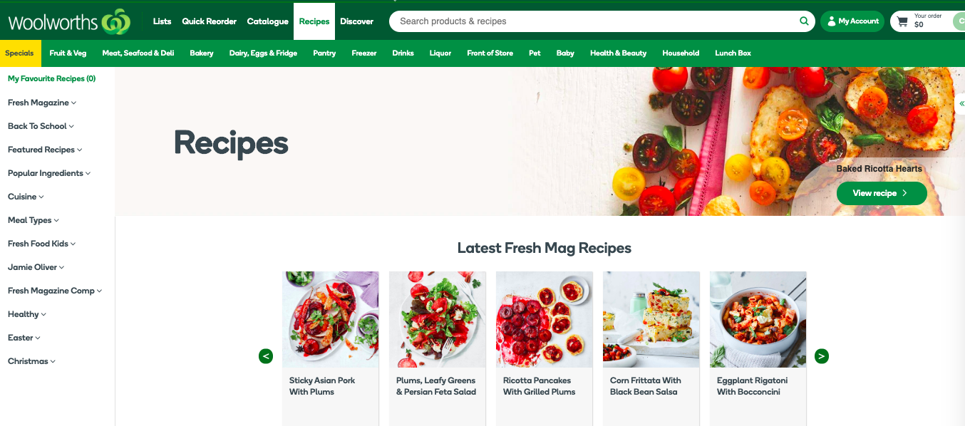 Why I store for my groceries on-line with Woolworths